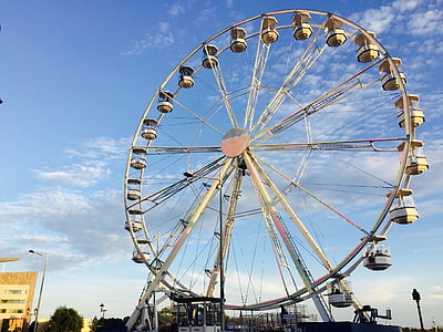 white ferris wheel during daytime thumbnail