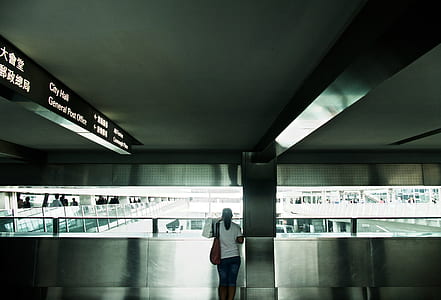 woman standing on underpass thumbnail