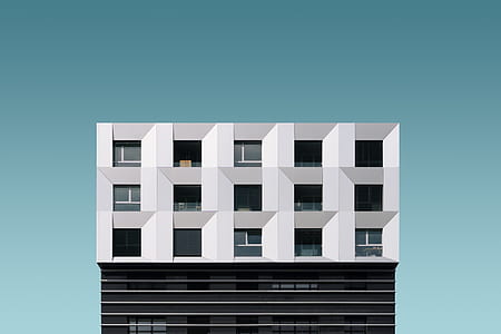 white painted building clip art thumbnail