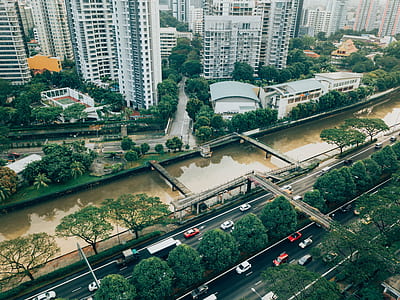 aerial photography of city buildings thumbnail