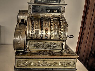 vintage brown cash register thumbnail