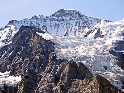 high-angle photography of snow mountain thumbnail