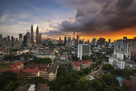 bird's eye view of Kuala Lumpur, Malaysia thumbnail