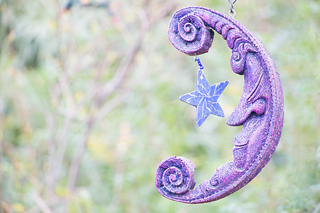 crescent moon hanging decor thumbnail