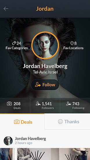 User profile free psd psd file