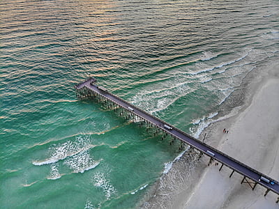 aerial shot of bridge thumbnail