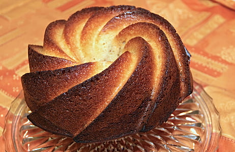 baked bread placed on plate thumbnail