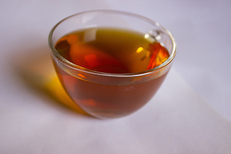 clear drinking tea cup on surface thumbnail