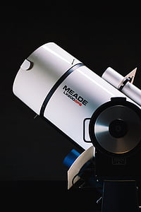 white and black Meade LX200GPS telescope thumbnail