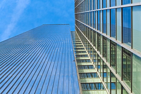 low-angle photography of glass building thumbnail