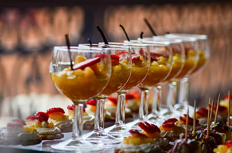 fruit salad in wine glasses thumbnail