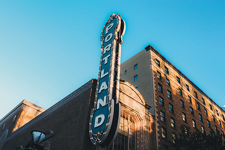 low-angle photogrpahy of Portland signage thumbnail