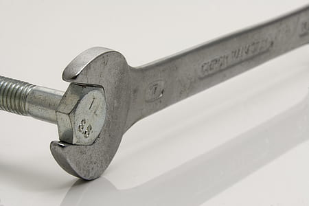 gray open adjustable wrench thumbnail