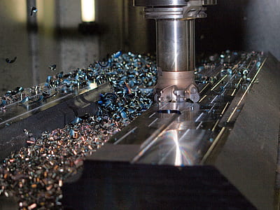 gray industrial machine with steel scraps thumbnail