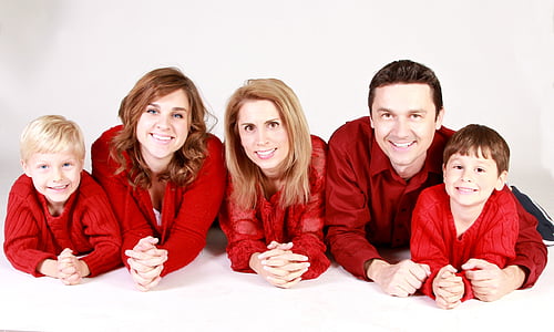 family picture in red tops thumbnail