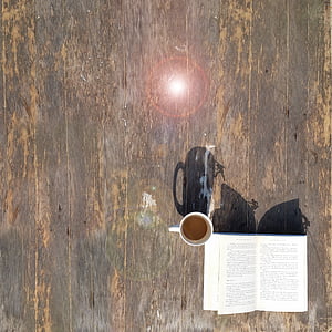 white mug on brown surface thumbnail