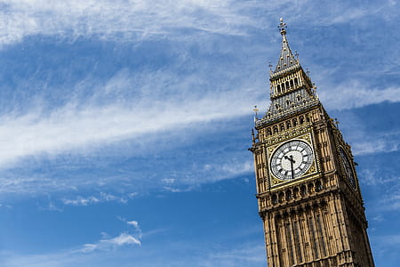 Big Ben under blue sky thumbnail