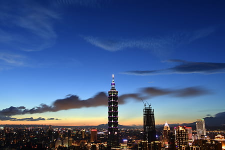 city, dawn, sky, sunset thumbnail