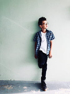 Boy In White V-neck Shirt thumbnail