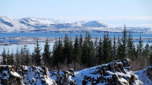 mountains covered with snow thumbnail