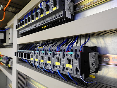 black contactors line on wall thumbnail