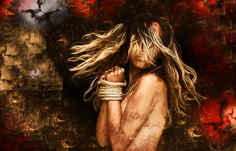 painting of a topless woman thumbnail