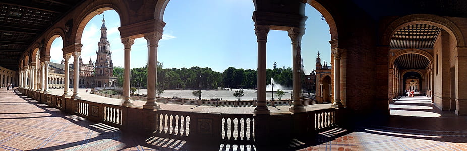 panoramic photography of building's hallway thumbnail