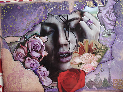 painting of woman's face thumbnail