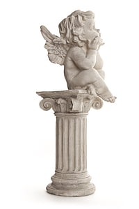 white concrete cherub statue thumbnail
