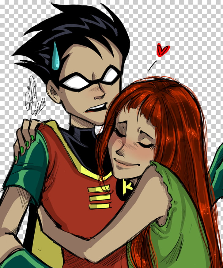 Starfire Robin Teen Titans Go Beast Boy Raven Robin Png Clipart Free Cliparts Uihere