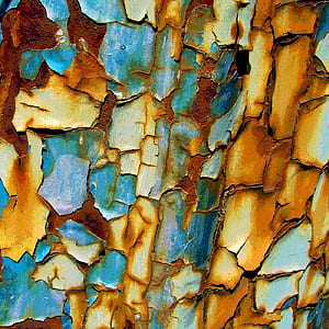 blue and brown rusted metal thumbnail