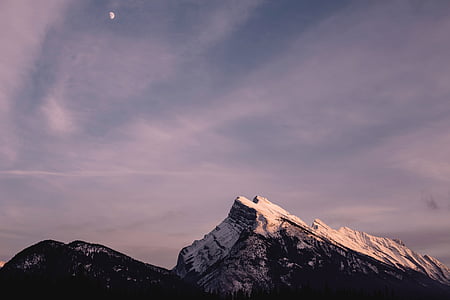 snow coated mountain at daytime thumbnail