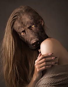 edited photo of woman with dog head thumbnail