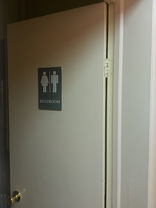 Restroom door open thumbnail