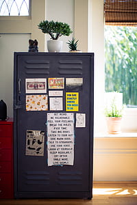 gray locker near window and plant thumbnail