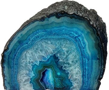 blue and grey Geode stone thumbnail