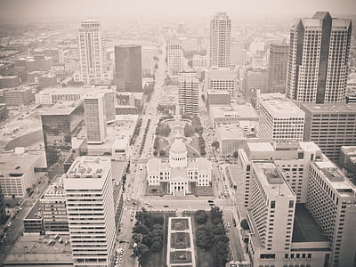 bird's eye photography of high rise building thumbnail