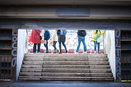 group of people on stairs thumbnail