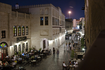 Souq Waqif, Doha, Qatar night Cityscape thumbnail
