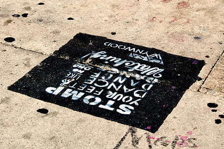 stomp your feet and dance like dance no one text painted road thumbnail