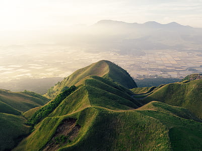 aerial photography of mountain thumbnail