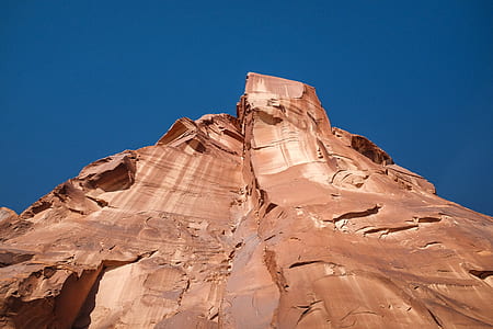 low angle photography of rock formation thumbnail