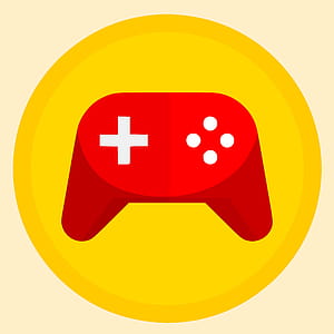 Illustration of game hand controller. thumbnail