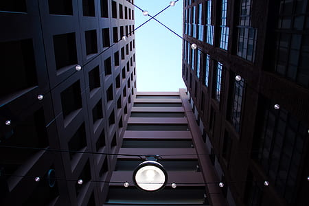 low angle photography of gray building thumbnail
