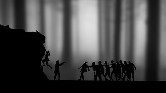 silhouette of group of people illustration thumbnail
