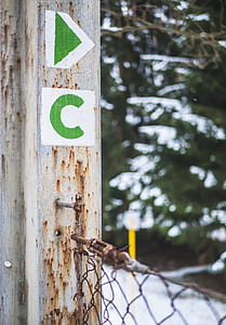 painted letter c on post thumbnail