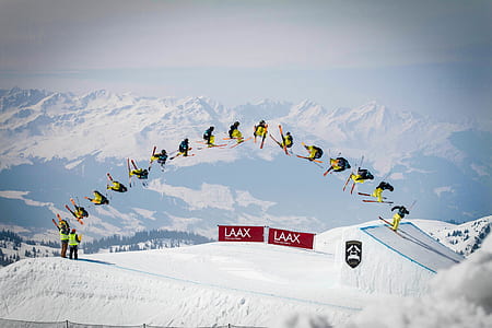 person performing stunts on mountain with snow thumbnail
