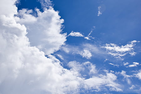 low angle photography of clouds thumbnail