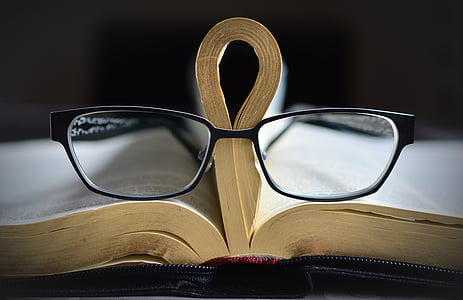 eyeglasses with black frames thumbnail