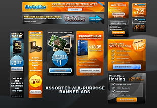 A Set Of Web Pages And Ad Templates Psd Layered Psd File Free